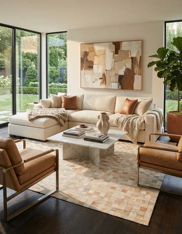 8' x 9' 10 Cowhide Stocks Rug