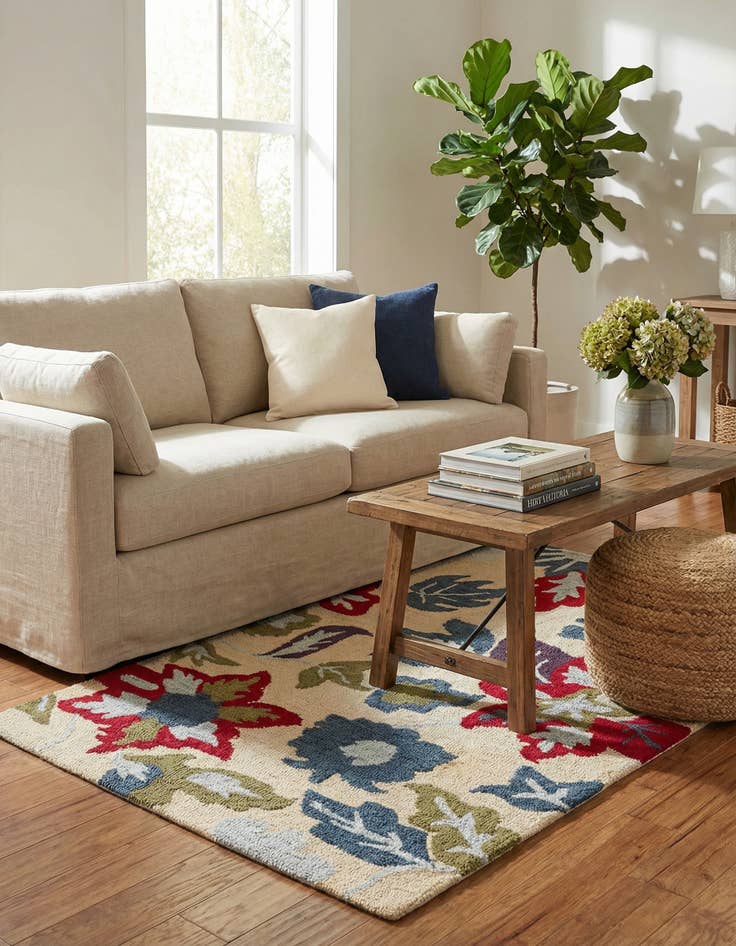 Detail image of 3' 1 x 5' Agra Rug