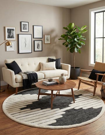 6' x 6' Prismatic Round Rug