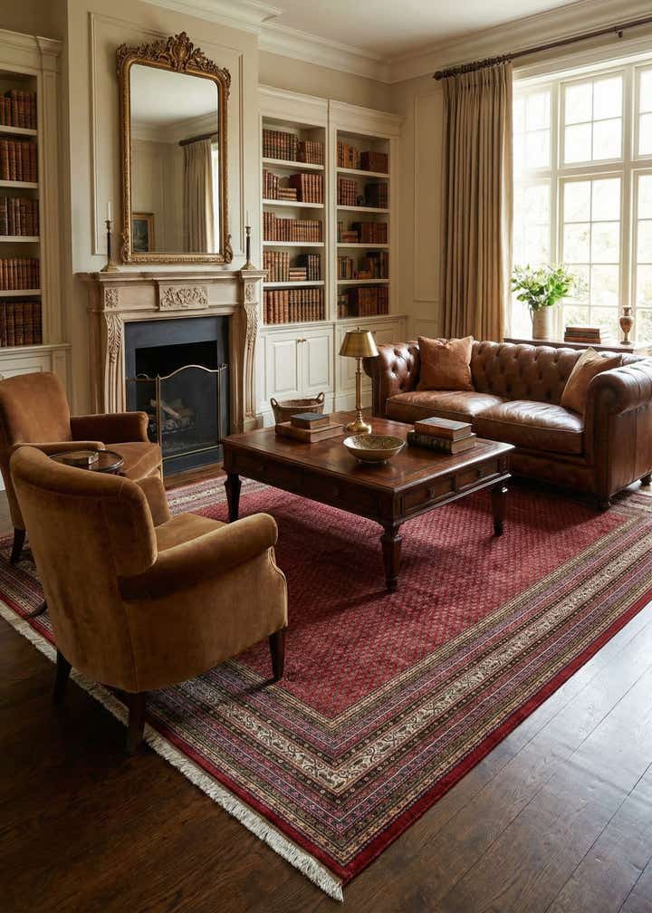 9' 8 x 13' Hand Knotted Mir Oriental Wool Rug