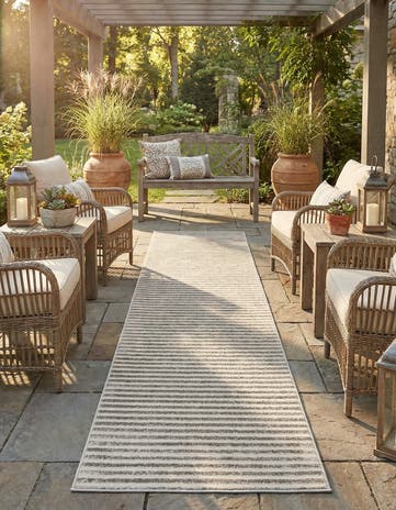 2' 7 x 12' Easy-Clean Sabrina Soto Indoor / Outdoor Runner Rug