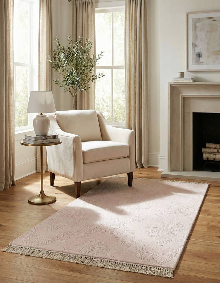 Detail image of  2' 8 x 5'  Hand Knotted Darya Wool Rug