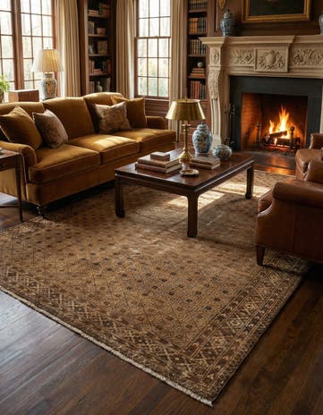 5' 1 x 8' 8 Hamedan Rug
