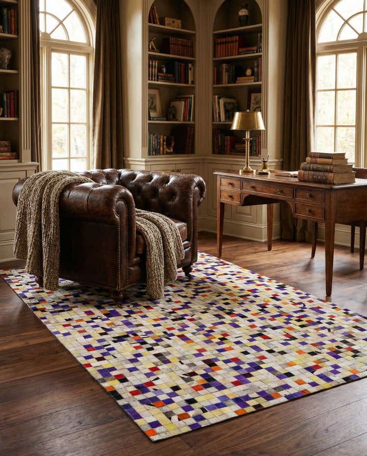 5' 1 x 7' 11 Cowhide - Patchwork Rug