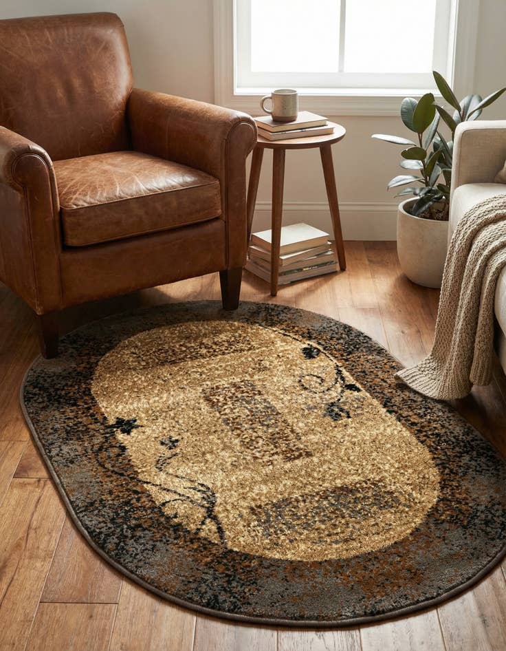 Detail image of 2' x 3' Coffee Shop Oval Rug