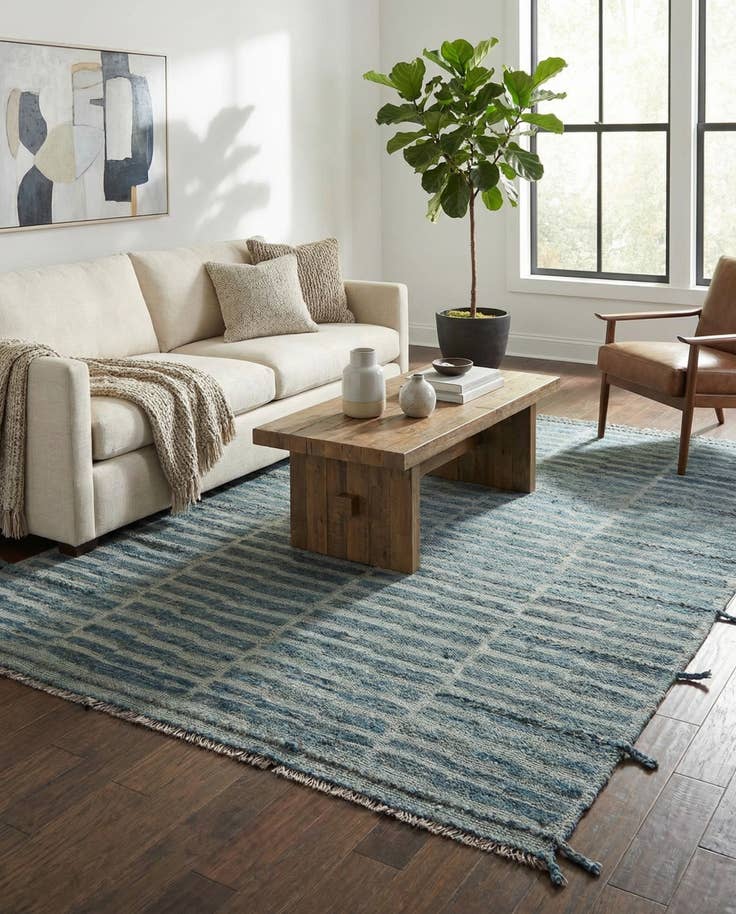 Detail image of 5' 7 x 8' 1 Hand Knotted Moroccan Wool Rug