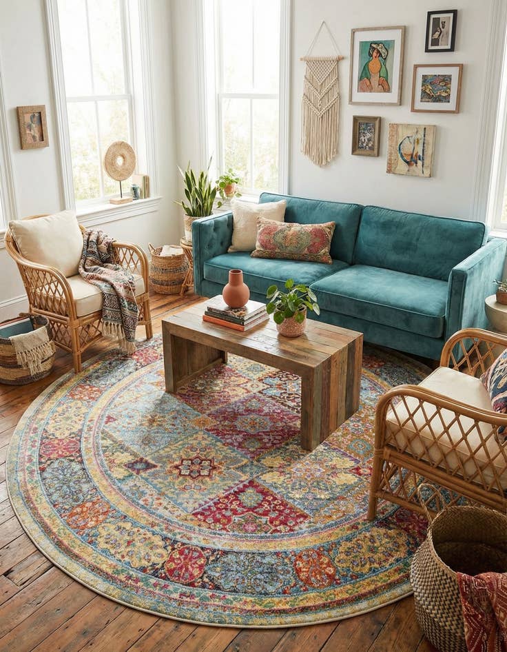 Detail image of 8' x 8' Havana Round Rug