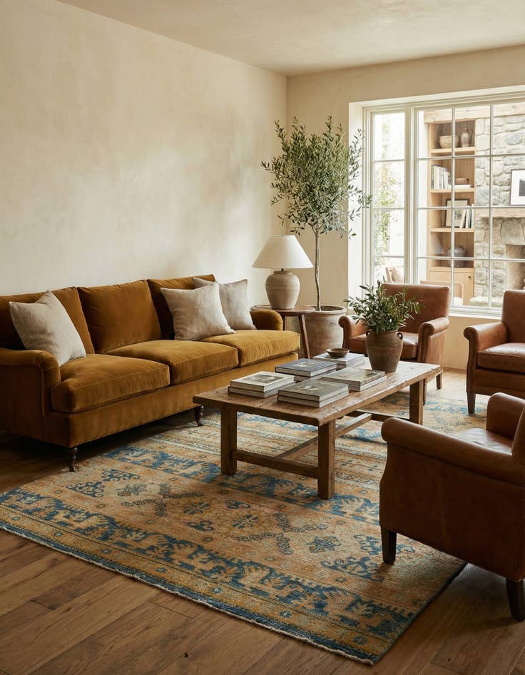 Detail image of 5' 3 x 7' 6  Hand Knotted Ariana Ziegler Rug