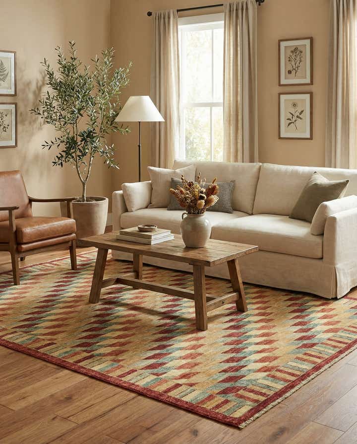 5' 2 x 6' 7 Hand Knotted Darya Oriental Rug