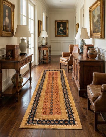 2' 9 x 6' 7 Kashkuli Wool Runner Rug