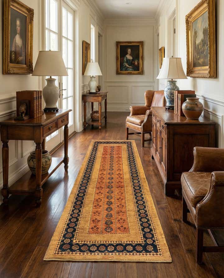 2' 9 x 6' 7 Kashkuli Wool Runner Rug