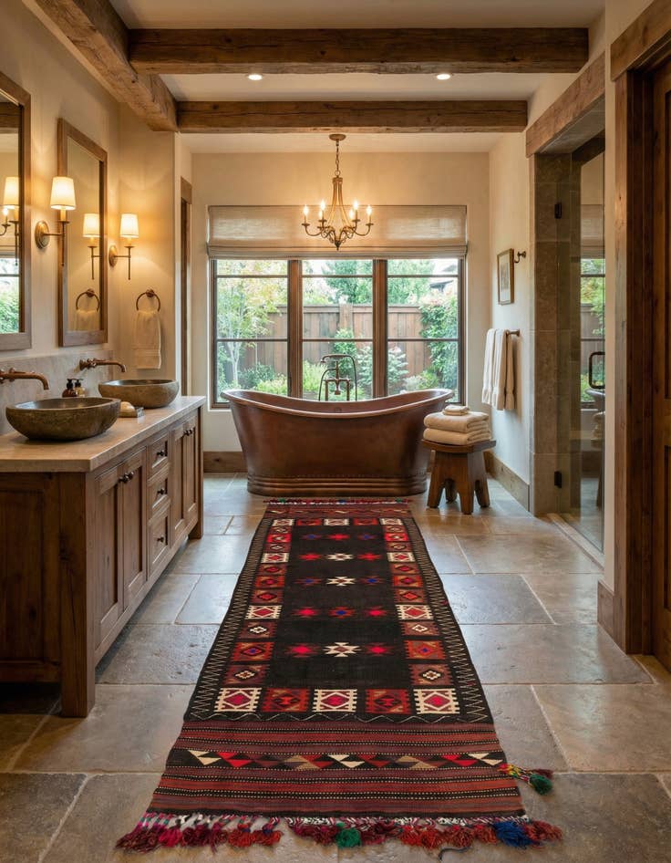 Detail image of 3' 2 x 11' 2  Hand Woven Kilim Afghan Wool Runner Rug