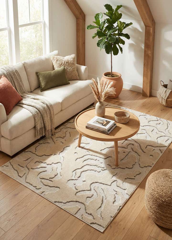 5' x 8' Easy-Clean Sabrina Soto Indoor / Outdoor Rug