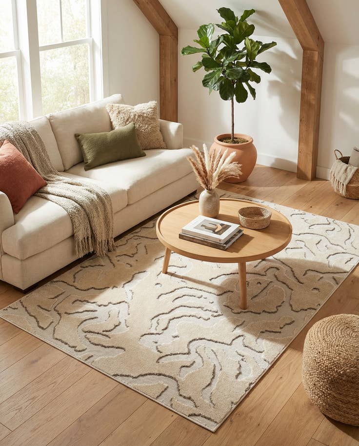 Detail image of 5' x 8' Easy-Clean Sabrina Soto Indoor / Outdoor Rug