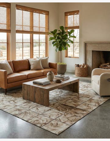 5' x 7' 11 Cowhide - Patchwork Rug