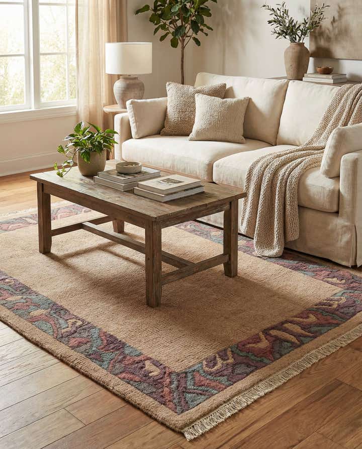 3' 11 x 5' 9 Hand Knotted Tibet Wool Rug