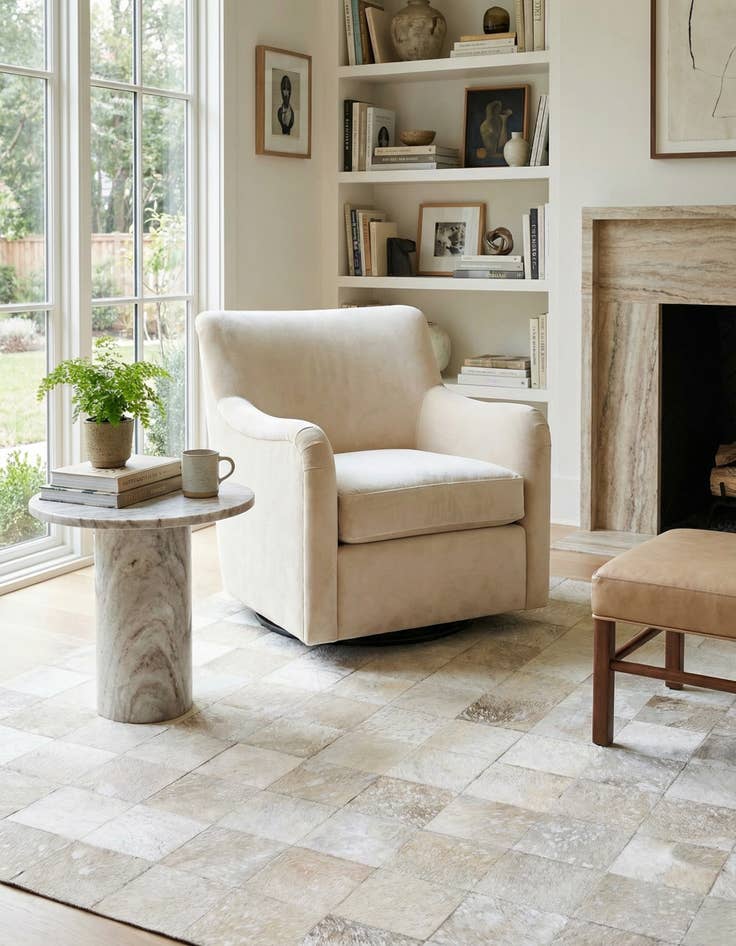 Detail image of 5' 1 x 8' Cowhide Rug