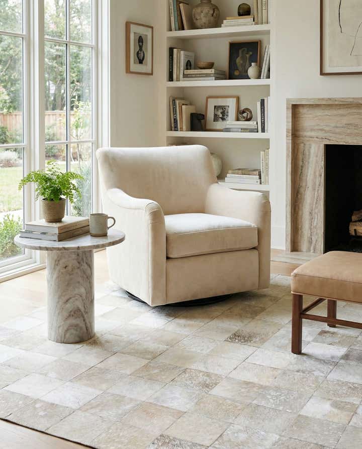5' 1 x 8' Cowhide Rug