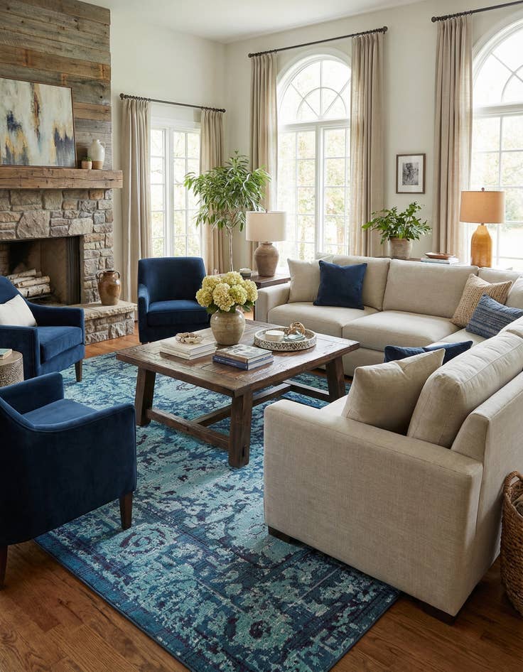 Detail image of 10' 6 x 16' 5  Washable Palazzo Rug