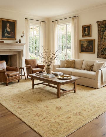 8' 2 x 9' 10 Hand Knotted Peshawar Ziegler Rug