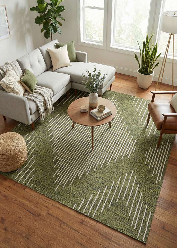7' 10 x 10' Easy-Clean Modern Indoor / Outdoor Rug