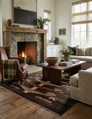 3' 5 x 5' 1 Kashkuli Wool Rug