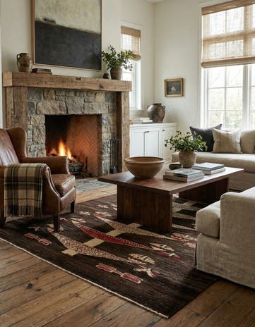 3' 5 x 5' 1 Kashkuli Wool Rug