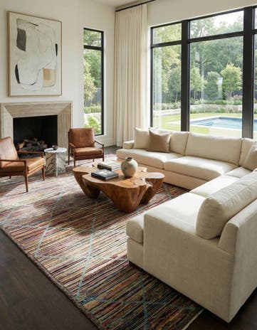 11' 3 x 15' Hand Knotted Moroccan Wool Rug
