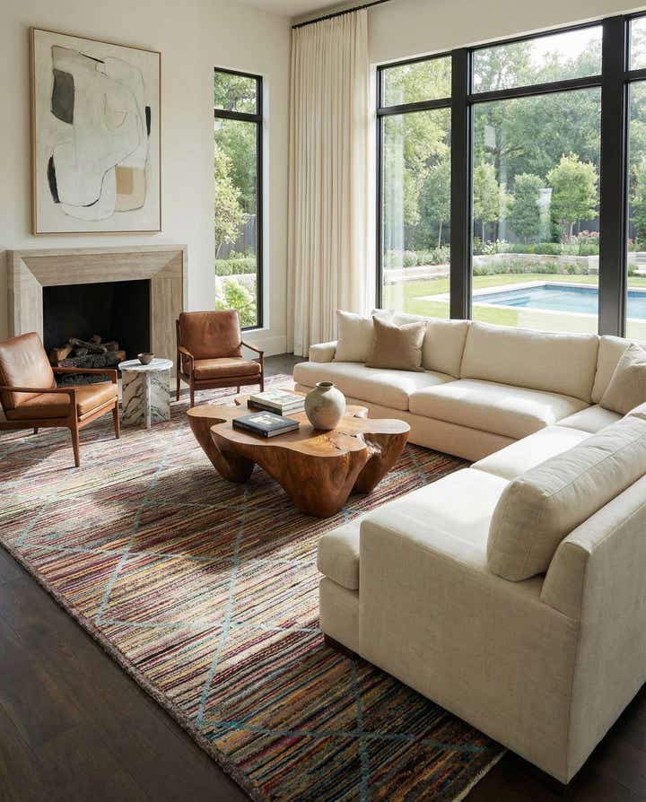 11' 3 x 15' Hand Knotted Moroccan Wool Rug