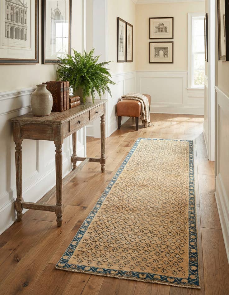 Detail image of 2' 5 x 9' 6 Hamedan Runner Rug