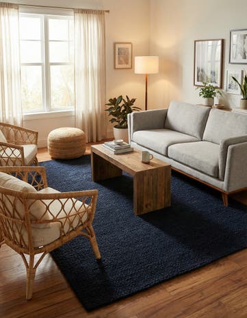 6' 1 x 9' Hand Woven Lana New Zealand Wool Rug