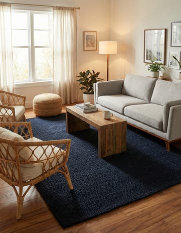 6' 1 x 9' Hand Woven Lana New Zealand Wool Rug