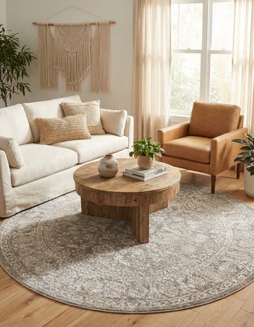 Jill Zarin 7' 10 x 7' 10 Uptown Central Park Round Rug
