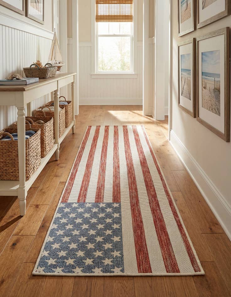 Detail image of 2' x 8'  Washable Jill Zarin Indoor / Outdoor Runner Rug