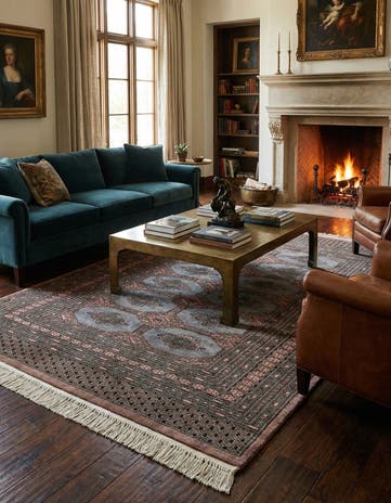 4' 4 x 6' 2 Hand Knotted Bokhara Wool Rug