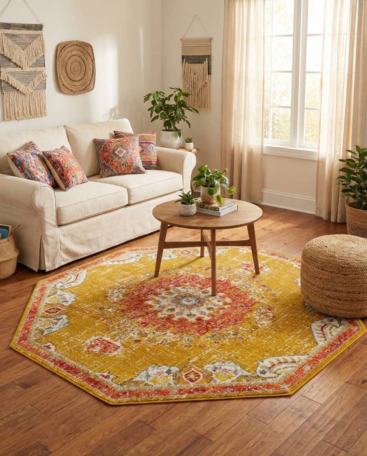 Detail image of 7' 10 x 7' 10 Madeline Octagon Rug