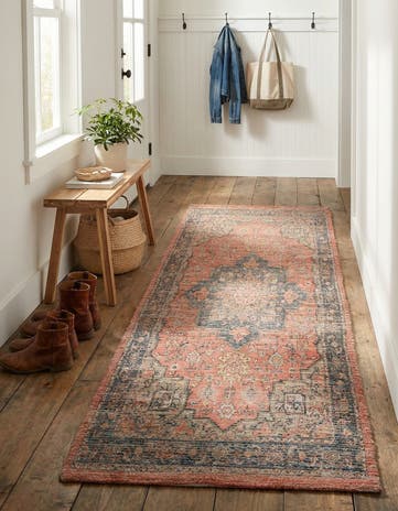 2' 2 x 6' 1 Hand Woven Chenille Jute Runner Rug