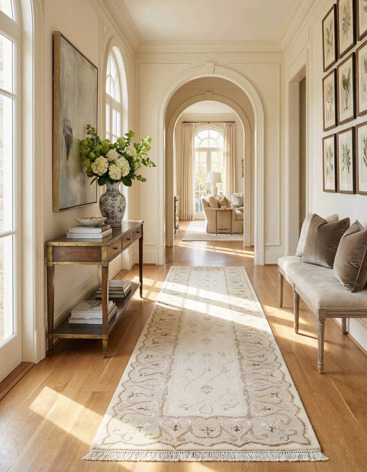 Detail image of  2' 11 x 13' 1  Hand Knotted Darya Wool Runner Rug