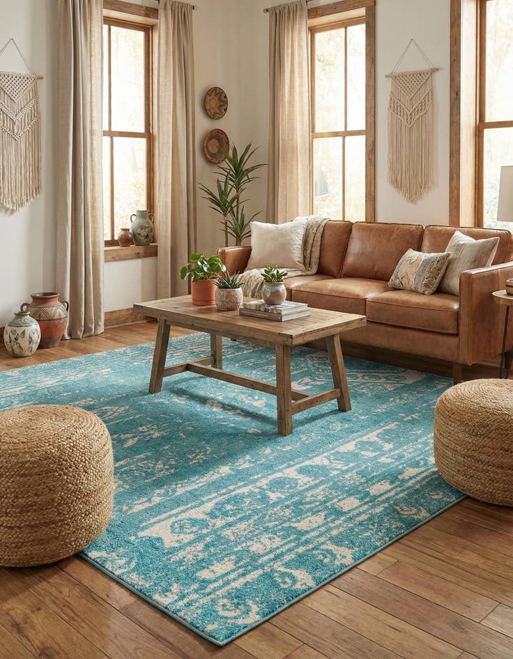 Detail image of  10' x 10' Lennon Square Rug