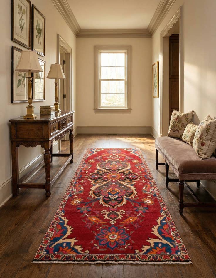 Detail image of 3' 10 x 9' 2 Hamedan Rug