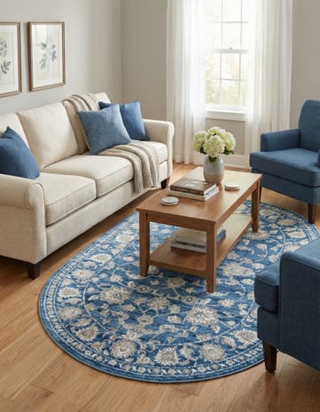 5' 3 x 8' Boston Oval Rug