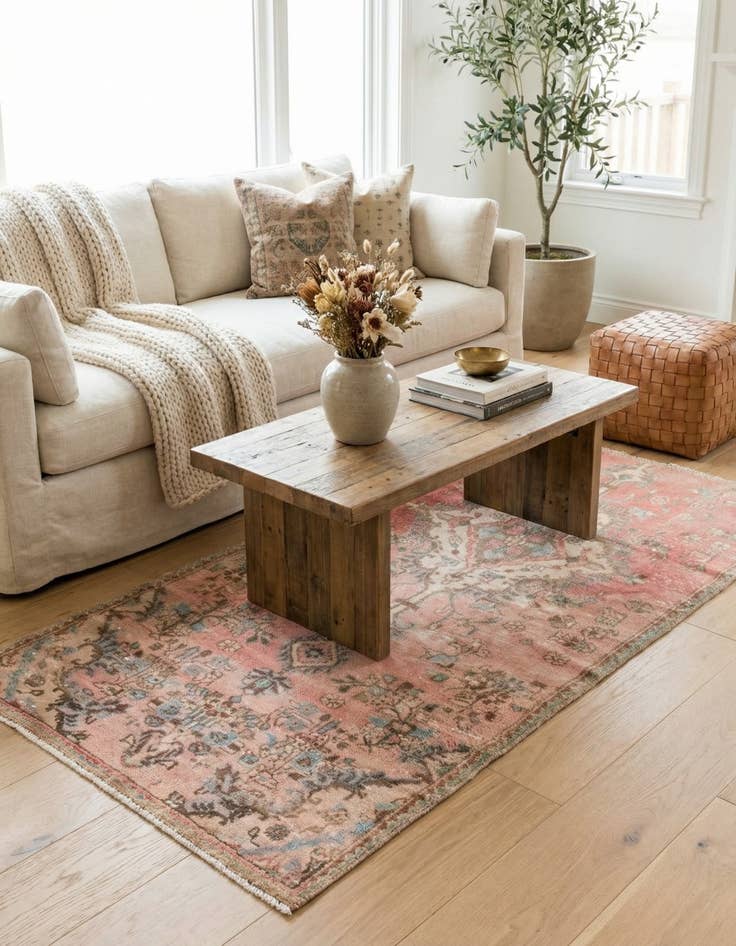 Detail image of 2' 10 x 6' 8  Hand Knotted Ultra Vintage Persian Wool Runner Rug