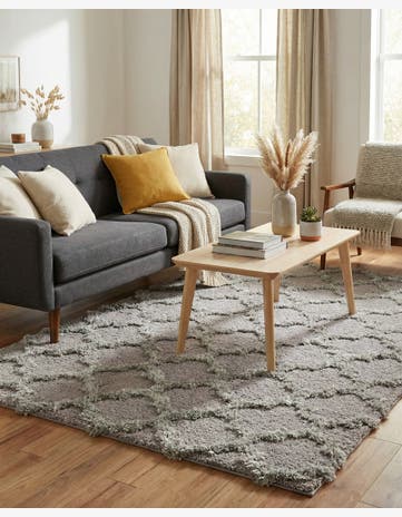 5' x 7' 10 Lattice Shag Rug