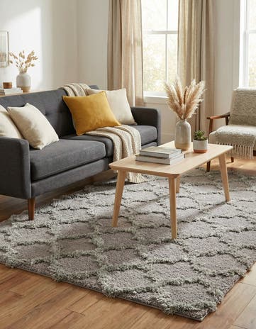 5' x 7' 10 Lattice Shag Rug