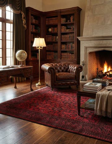 6' 7 x 9' 8 Hand Knotted Khal Mohammadi Wool Rug