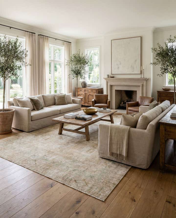 7' x 10' 9 Hand Knotted Ultra Vintage Persian Wool Rug