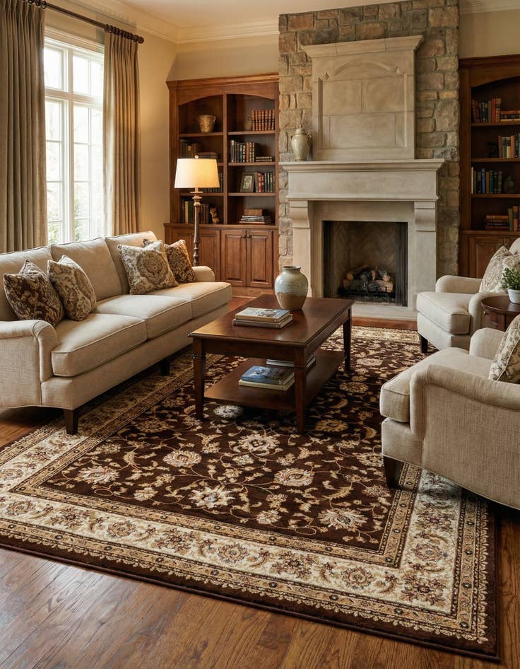 Detail image of 10' 6 x 16' 5 Classic Agra Rug