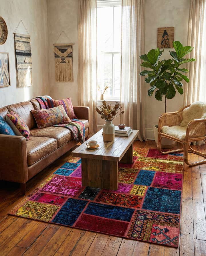 5' 6 x 7' 8 Hand Knotted Ultra Vintage Persian Wool Rug