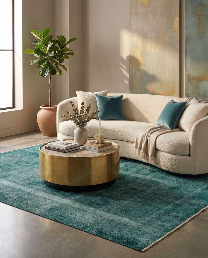 6' 7 x 9' 7 Hand Knotted Ultra Vintage Persian Wool Rug