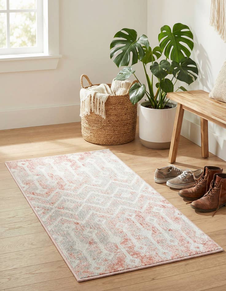 Detail image of  2' x 4' Bohemian Trellis Runner Rug
